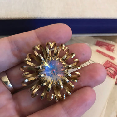 Sarah Coventry Aurora Borealis Brooch Jewelry Bloomers and Frocks